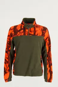 Hunting fleece with short zip